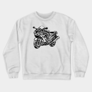 ZX14R Motorcycle Sketch Art Crewneck Sweatshirt